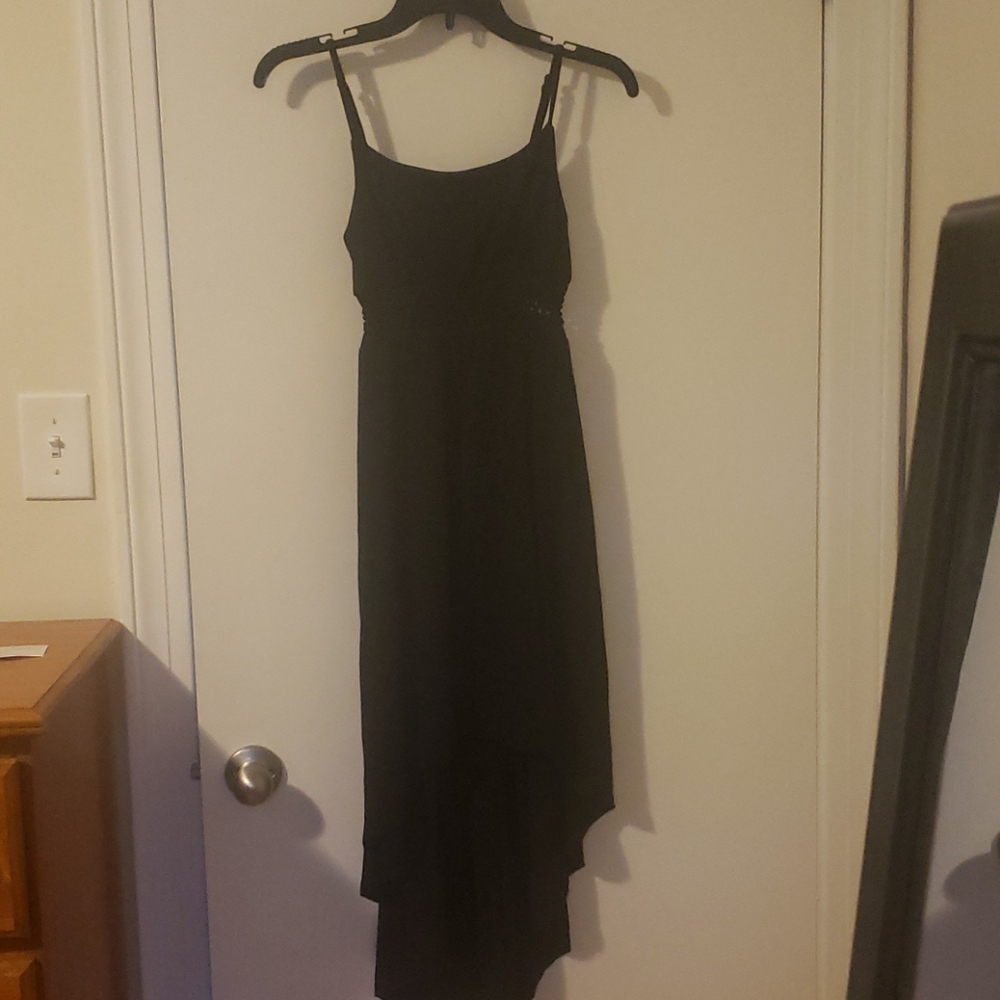 New High Low Black Dress